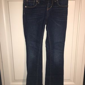 Old Navy Girls size 7 slim boot cut dark wash